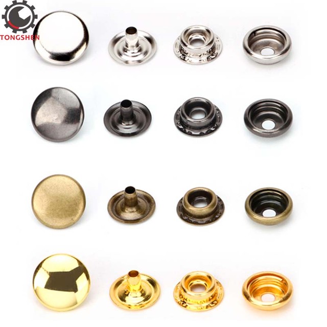 20sets Metal Iron Press Studs Sewing Button Snap Fasteners Press Studs  Rivet Clothing Snaps Clothing Snaps Sewing Rivet 201 - Buttons - AliExpress